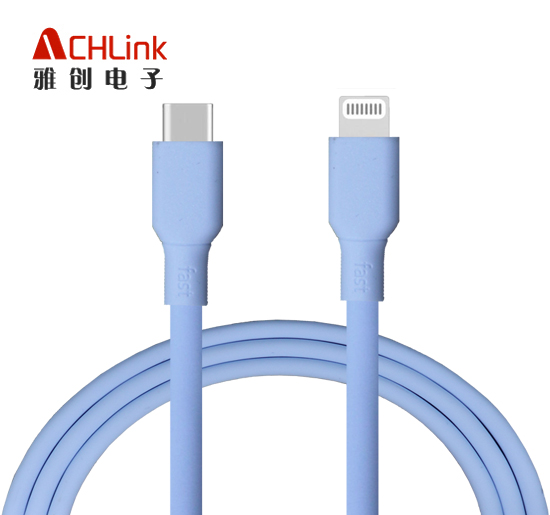 越南/国内工厂细腻拼色液态硅胶数据线100W 240W 适用于苹果iPhone1516iPad华为安卓快充电